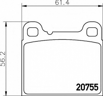 HELLA 8db355008801 -  Комплект тормозных колодок, дисковый тормоз