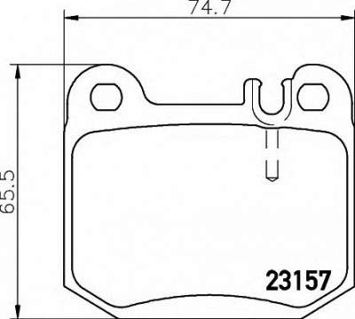 HELLA 8db355008831 -  Комплект тормозных колодок, дисковый тормоз
