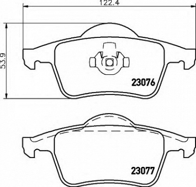 HELLA 8db355008871 -  Комплект тормозных колодок, дисковый тормоз
