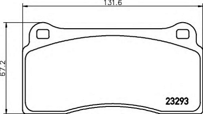 HELLA 8db355008981 -  Комплект тормозных колодок, дисковый тормоз