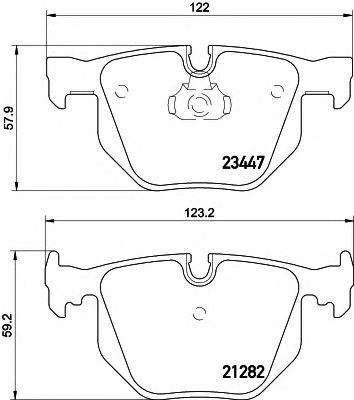 HELLA 8db355009331 -  Комплект тормозных колодок, дисковый тормоз