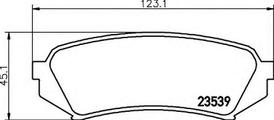 HELLA 8db355009391 -  Комплект тормозных колодок, дисковый тормоз