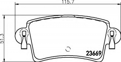 HELLA 8db355009421 -  Комплект тормозных колодок, дисковый тормоз