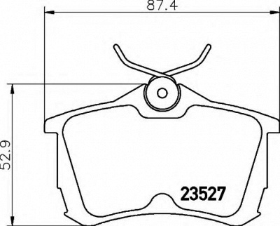 HELLA 8db355009511 -  Комплект тормозных колодок, дисковый тормоз