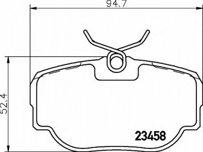 HELLA 8db355009541 -  Комплект тормозных колодок, дисковый тормоз