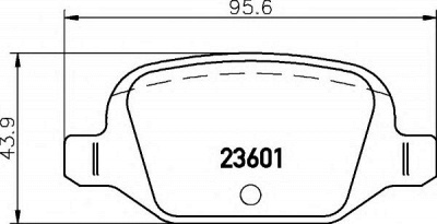 HELLA 8db355009551 -  Комплект тормозных колодок, дисковый тормоз