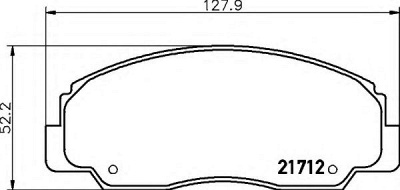 HELLA 8db355009781 -  Комплект тормозных колодок, дисковый тормоз