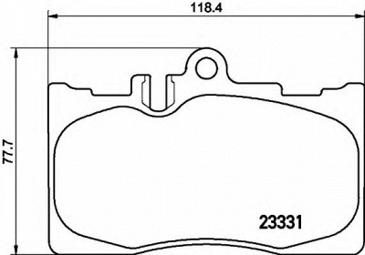 HELLA 8db355009861 -  Комплект тормозных колодок, дисковый тормоз