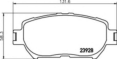 HELLA 8db355010431 -  Комплект тормозных колодок, дисковый тормоз