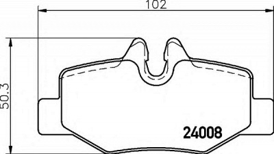 HELLA 8db355010661 -  Комплект тормозных колодок, дисковый тормоз