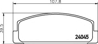 HELLA 8db355011131 -  Комплект тормозных колодок, дисковый тормоз
