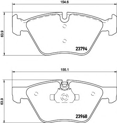 HELLA 8db355011321 -  Комплект тормозных колодок, дисковый тормоз
