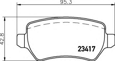 HELLA 8db355011361 -  Комплект тормозных колодок, дисковый тормоз