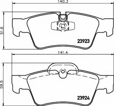 HELLA 8db355011421 -  Комплект тормозных колодок, дисковый тормоз