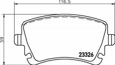 HELLA 8db355011531 -  Комплект тормозных колодок, дисковый тормоз