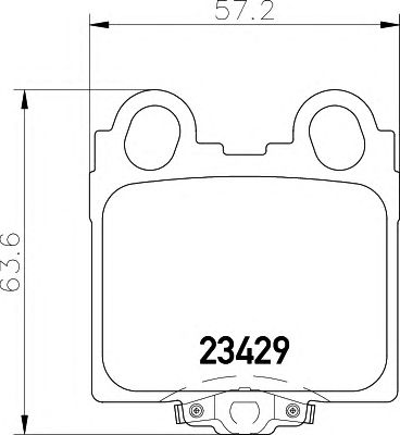 HELLA 8db355011591 -  Комплект тормозных колодок, дисковый тормоз