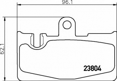 HELLA 8db355011661 -  Комплект тормозных колодок, дисковый тормоз