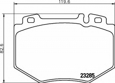 HELLA 8db355011831 -  Комплект тормозных колодок, дисковый тормоз