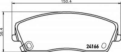 HELLA 8db355011901 -  Комплект тормозных колодок, дисковый тормоз