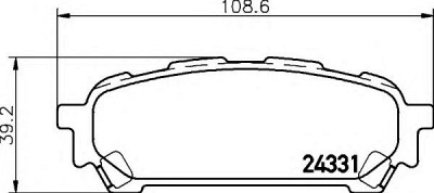 HELLA 8db355012311 -  Комплект тормозных колодок, дисковый тормоз