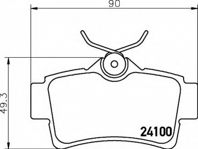 HELLA 8db355013021 -  Комплект тормозных колодок, дисковый тормоз