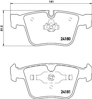 HELLA 8db355013641 -  Комплект тормозных колодок, дисковый тормоз