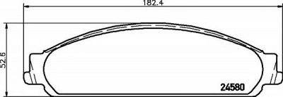 HELLA 8db355013711 -  Комплект тормозных колодок, дисковый тормоз