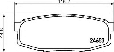 HELLA 8db355013771 -  Комплект тормозных колодок, дисковый тормоз
