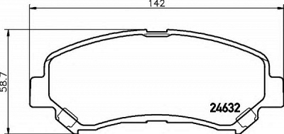 HELLA 8db355013781 -  Комплект тормозных колодок, дисковый тормоз