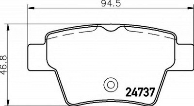 HELLA 8db355013851 -  Комплект тормозных колодок, дисковый тормоз