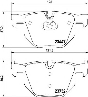 HELLA 8db355013941 -  Комплект тормозных колодок, дисковый тормоз