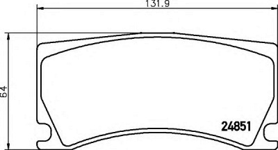 HELLA 8db355014101 -  Комплект тормозных колодок, дисковый тормоз