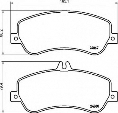 HELLA 8db355014221 -  Комплект тормозных колодок, дисковый тормоз