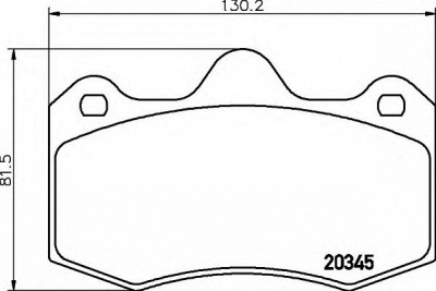 HELLA 8db355014251 -  Комплект тормозных колодок, дисковый тормоз