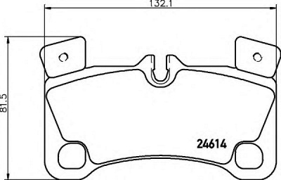 HELLA 8db355014631 -  Комплект тормозных колодок, дисковый тормоз