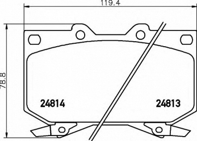 HELLA 8db355014711 -  Комплект тормозных колодок, дисковый тормоз