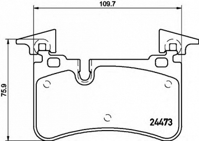 HELLA 8db355014811 -  Комплект тормозных колодок, дисковый тормоз