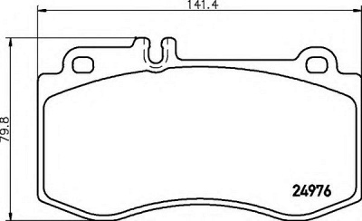 HELLA 8db355014821 -  Комплект тормозных колодок, дисковый тормоз