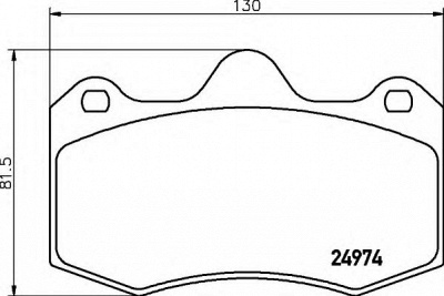 HELLA 8db355015111 -  Комплект тормозных колодок, дисковый тормоз