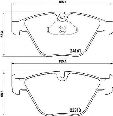 HELLA 8db355015601 -  Комплект тормозных колодок, дисковый тормоз