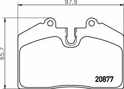 HELLA 8db355015671 -  Комплект тормозных колодок, дисковый тормоз