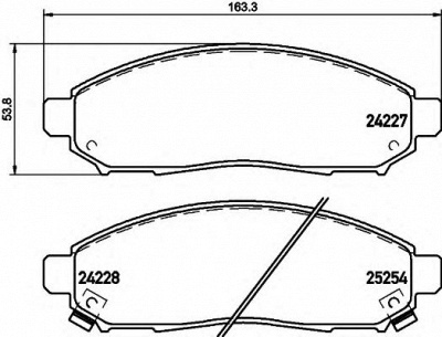 HELLA 8db355016121 -  Комплект тормозных колодок, дисковый тормоз