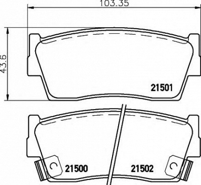 HELLA 8db355016371 -  Комплект тормозных колодок, дисковый тормоз