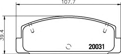 HELLA 8db355016761 -  Комплект тормозных колодок, дисковый тормоз