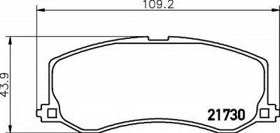 HELLA 8db355016811 -  Комплект тормозных колодок, дисковый тормоз