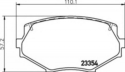 HELLA 8db355016861 -  Комплект тормозных колодок, дисковый тормоз