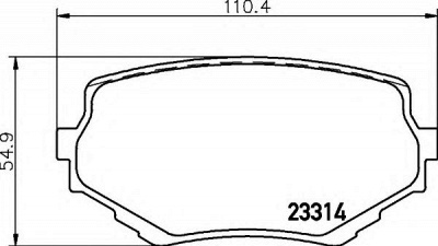 HELLA 8db355017181 -  Комплект тормозных колодок, дисковый тормоз