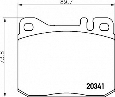 HELLA 8db355017431 -  Комплект тормозных колодок, дисковый тормоз