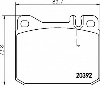 HELLA 8db355017461 -  Комплект тормозных колодок, дисковый тормоз