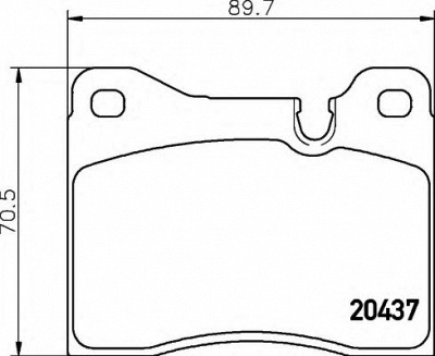 HELLA 8db355017561 -  Комплект тормозных колодок, дисковый тормоз